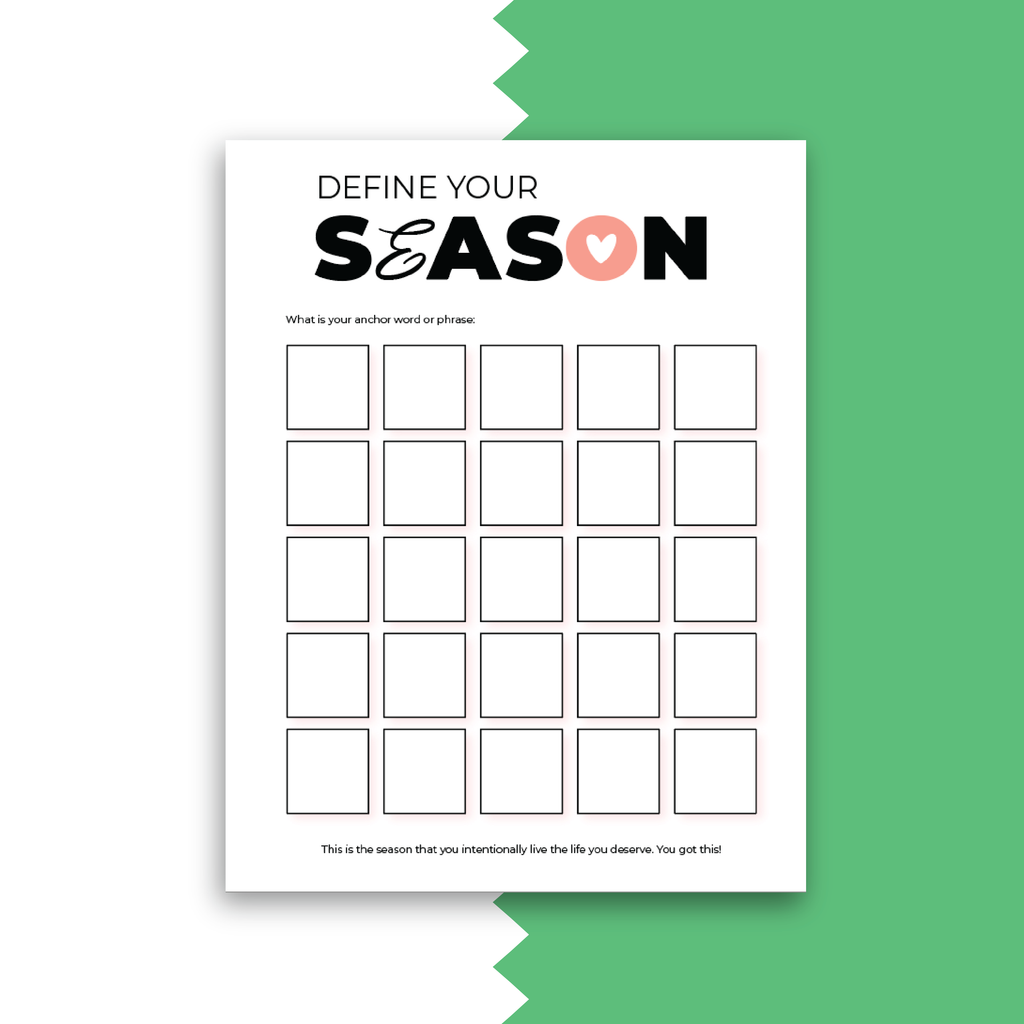 Goal Setting Bingo Printable | Blank | PDF Instant Download