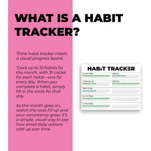 Habit Tracker Printable | Blank | PDF Instant Download